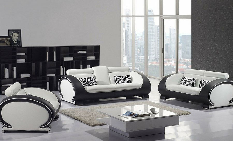 Opal Leather Sofa Lounge Set